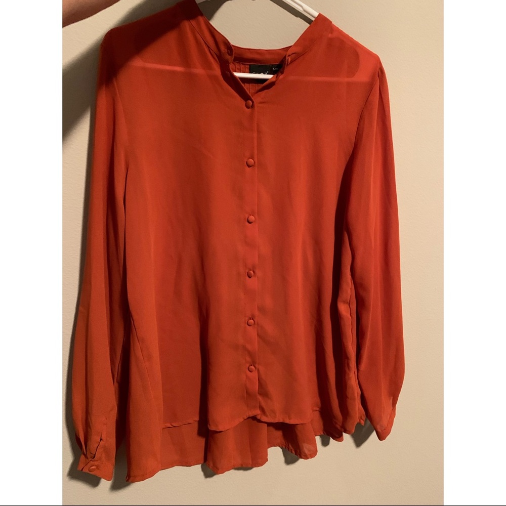 Casual Long Sleeve Button Down Shirt / Top